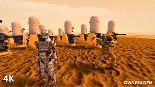 PHALANAX CIWS GOLDEN 350 VS SPARTAN 8,000,000  Ultimate Epic Battle Simulator 2