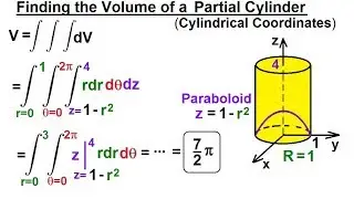 Calculus 3: Triple Integrals (21 of 25) Finding the Volume of a Partial Cylinder