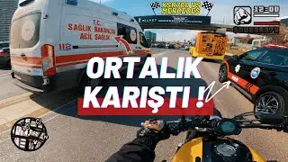 Trafik Günlükleri #2 | Ambulansa Yol Açtım! |  Ortalık Karıştı | Mercedes VS XSR700