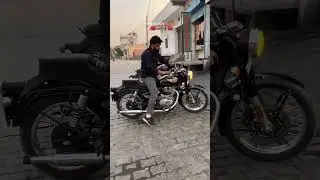 Rear Mudgurad & old seat install in 2024 standerd 350 🙏❤️#royalenfield #seat #mudguard
