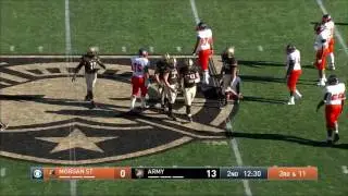 Army Football: John Voit Sack vs. Morgan State 11-19-16