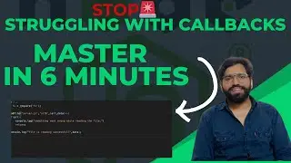 Callbacks in NodeJS | What is Callback Explained in 6 minutes!