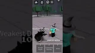 WEAKEST DUMMY DROPKICK ON ME 🔥 #thestrongestbattleground #kj #weakestdummy #roblox #w