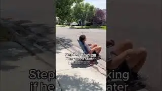 Stephen Hawking landing a kick flip #skater #skate #funny #stephenhawkings #tonyhawkproskater
