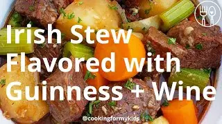 Irish Stew Flavored with Guinness and Red Wine