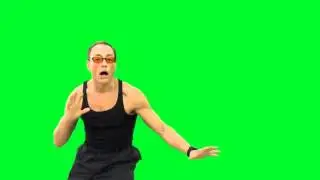 Jean Claude Van Damme  Acton Pack Fond Vert