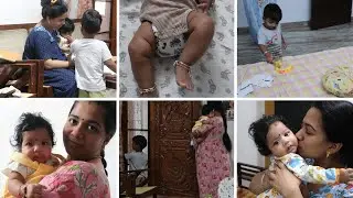 Mithra&rsquo;s Afternoon to night routine | Amma கூட shopping ku Mithra கிளம்பியாச்சு |3 month old routine