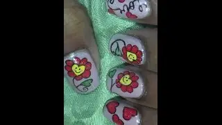 Flowers of Love Nail Art