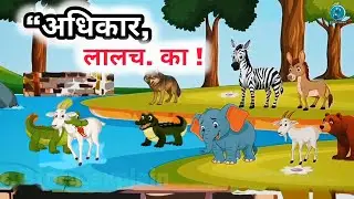“अधिकार, लालच. का, Adhikar lalach ka/animal kahani.cartoon kahani /#panchatantrastories #cartoon 