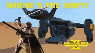 Helldivers 2 | T1 cannot find the extraction shuttle, and we fly underground.