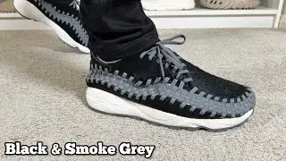 Nike Air Footscape Woven Black& Smoke Grey Review& On foot