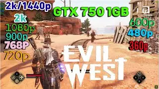 Evil West Performance Test on GTX 750