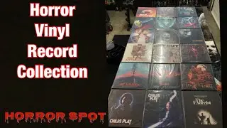 Horror vinyl records collection