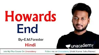 Howards End in Hindi Summary | AKSRajveer | Literature Lovers | UGC NET ENGLISH