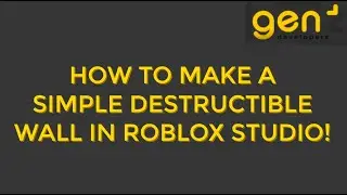 How To Make A Simple Destructible Wall In Roblox!