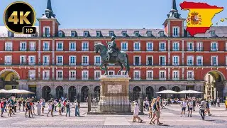 🇪🇸Madrid 🇪🇸 📍Plaza Mayor : Madrid's Most Beautiful Historic Architecture [4K ] Video 🏛 Walking Tour