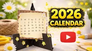 How Do Make A 2026 Calendar |diy calendar| desk calendar #diy #calendar#videos #handmade 
