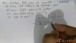 Electron hole pairs are generated in a photodiode