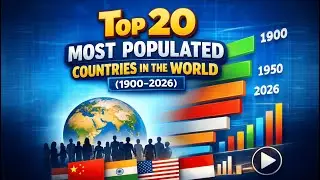 Top 20 Most Populated Countries in the World (1900-2026)
