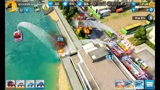 Emergency HQ, Restaurant boat on fire, Level 54