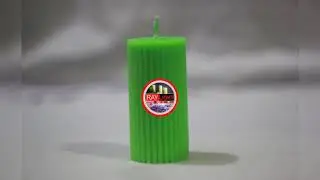 Saw Tooth Round Pillar Candle