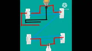 4two Way switch wiring diagram 💡with testing #viral #youtubeshorts #shorts #ytshorts #wiring
