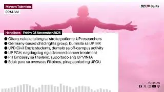 DZUP Balita &ndash; 28 November 2025