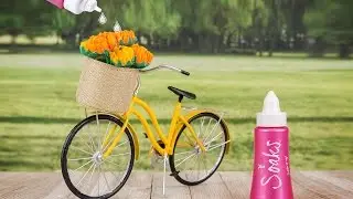 Pink Zebra Paisley's Bicycle w/ Peach Gardenia Soaks Promo