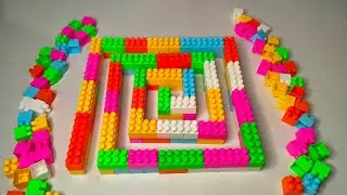 Satisfying DIY Blocks Maze / ASMR / Building Blocks / Blocks Game / building blocks fun.