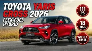 Toyota Yaris Cross Hybrid (2026) in Rot &ndash; Flex-Fuel SUV-Neuheit im Check