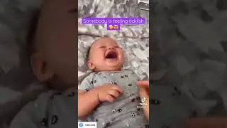 Somebody is feeling ticklish🥰😍 #cutebaby #milestones #play #infantdevelopment
