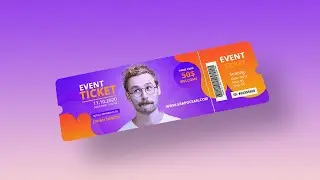 Professional Ticket Design Tutorial - Adobe Photoshop Cc
