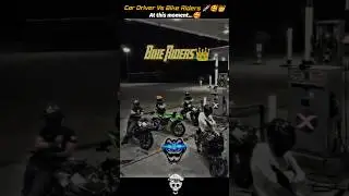 Cars Driver Vs Bike Riders 🚀🥰👑 #carvsrider #bikerider #stunt #race #shorts