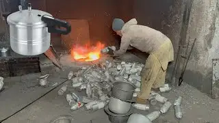 Unbelievable Process! Recycling of Tons of Perfume Wasted Canes To Household Pressure Cooker