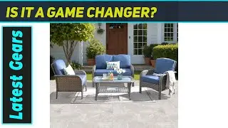Ovios 4 Pieces Patio Furniture Set &ndash; Best Cozy Outdoor Sofa Set for Any Space