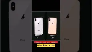 iPhone X vs iPhone XS comparison #iphonex #iphonexs @techwale269 #ytshorts #viral
