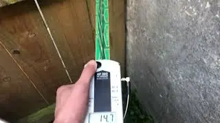 High Powered Pulsed EMF RF Attack on my right knee in the backyard.7.7.25 (16.48)