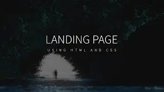 Full Screen Responsive Landing Page | HTML & CSS