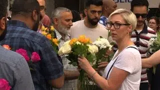 Londoners hold vigil for Muslim terror attack victims