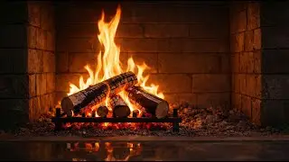 Sleep Instantly with Smooth Jazz Guitar Music & Cozy Fireplace Sounds #fireplaceambience