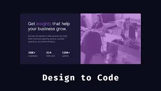 Responsive Statistics Preview Card | Design to Code | HTML, CSS | Adobe XD Design