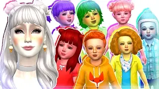 7 Toddler Challenge - The Sims 4 : Meet the Rainbow Toddlers! Ep1