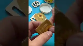 Earrings made with napkins and mod podge! Full tutorial on my channel! 🌻