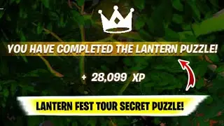 Lantern Fest Tour SECRET LANTERN PUZZLE | Fortnite lantern fest puzzle Secrets | Lantern fest tour