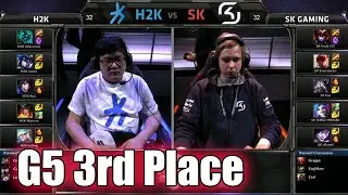 H2K Gaming vs SK Gaming | Game 5 3rd place S5 EU LCS Spring 2015 playoffs | H2K vs SK G5