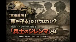【軍事解説】「頭を守る」だけではない？現代ヘルメットが抱える「兵士のジレンマ」とは（Ops-Core RF1 / FAST SF / IHPS）