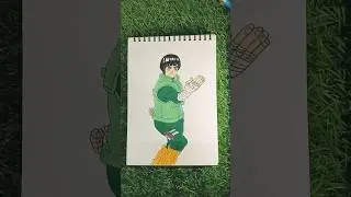Rock Lee Drawing #anime #naruto #drawing #shorts