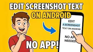 Как редактировать текст на скриншоте на Android без каких-либо приложений!