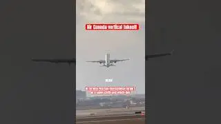 Decollo verticale di Air Canada a Toronto Pearson #aircanada #decolloverticale #torontopearson