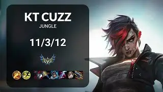 KT Cuzz Vi vs Zyra JUNGLE - KR CHALLENGER Patch 15.5